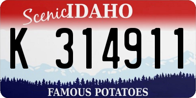 ID license plate K314911