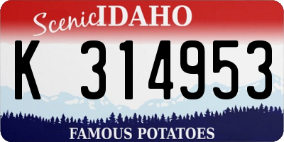 ID license plate K314953