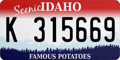 ID license plate K315669