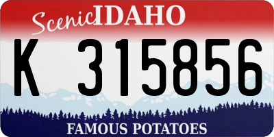 ID license plate K315856