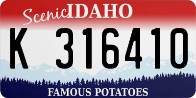 ID license plate K316410