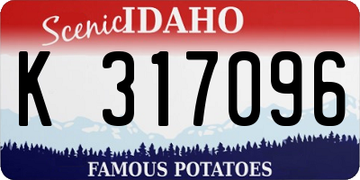 ID license plate K317096