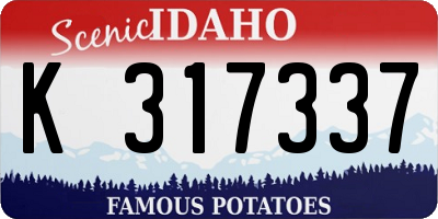 ID license plate K317337