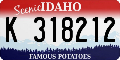 ID license plate K318212