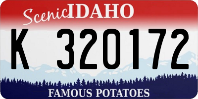 ID license plate K320172