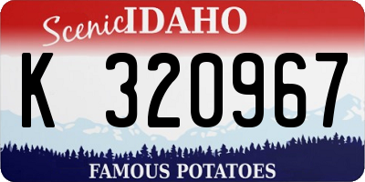 ID license plate K320967