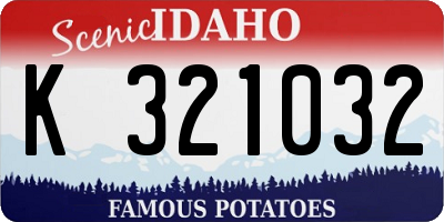 ID license plate K321032