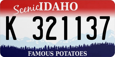 ID license plate K321137