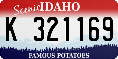 ID license plate K321169