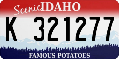 ID license plate K321277
