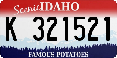 ID license plate K321521