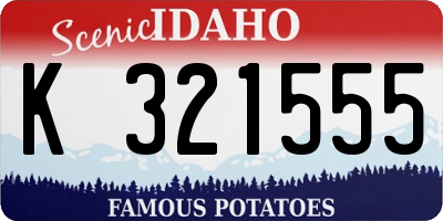 ID license plate K321555