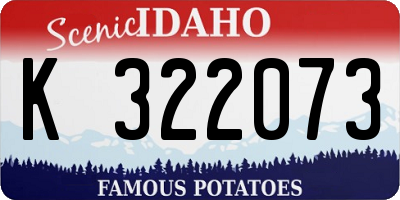 ID license plate K322073
