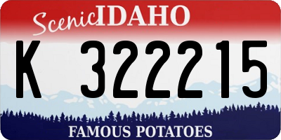 ID license plate K322215