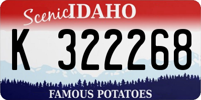 ID license plate K322268
