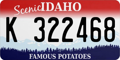 ID license plate K322468