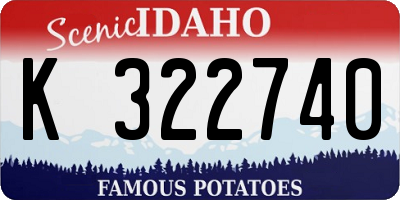 ID license plate K322740
