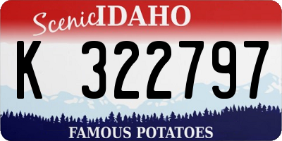 ID license plate K322797