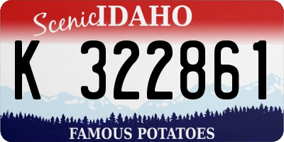ID license plate K322861