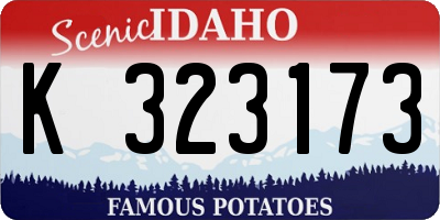 ID license plate K323173