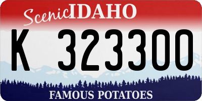 ID license plate K323300