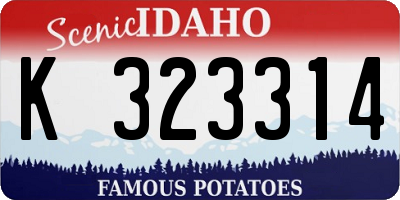 ID license plate K323314
