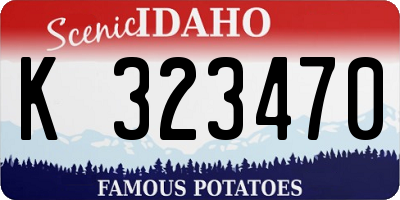 ID license plate K323470