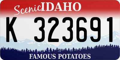 ID license plate K323691