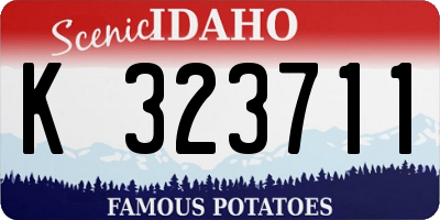 ID license plate K323711