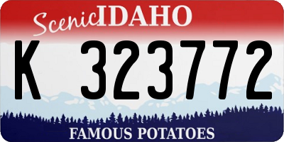 ID license plate K323772
