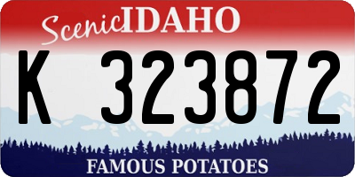 ID license plate K323872