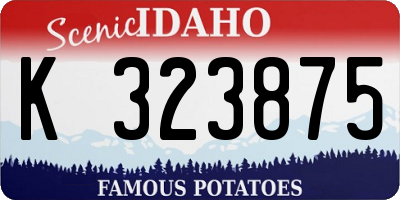 ID license plate K323875