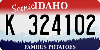 ID license plate K324102