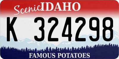 ID license plate K324298