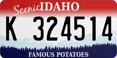 ID license plate K324514