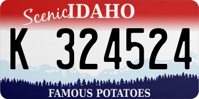 ID license plate K324524