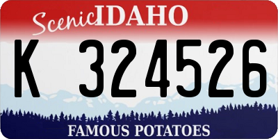 ID license plate K324526