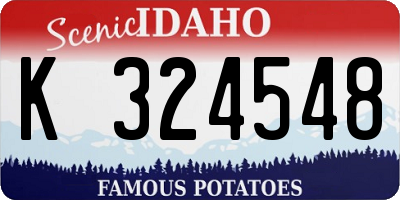 ID license plate K324548