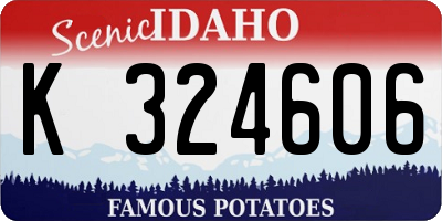 ID license plate K324606