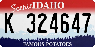 ID license plate K324647
