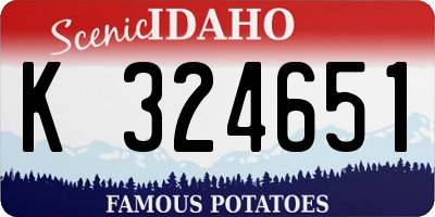 ID license plate K324651