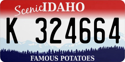 ID license plate K324664
