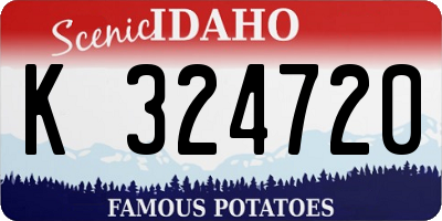 ID license plate K324720