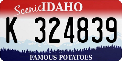 ID license plate K324839