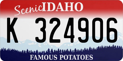 ID license plate K324906
