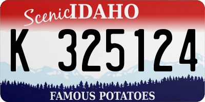 ID license plate K325124