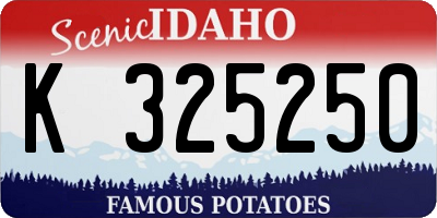 ID license plate K325250
