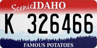 ID license plate K326466