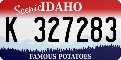ID license plate K327283