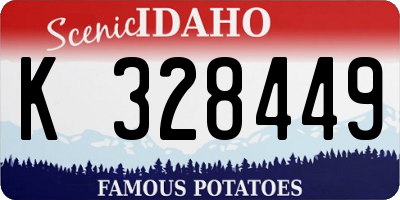 ID license plate K328449